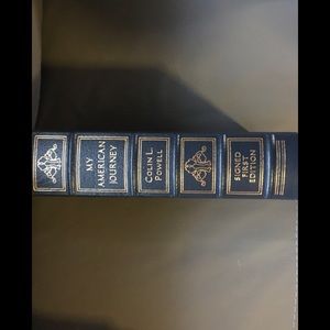 Signed 1st edition by Colin Powell leather bnd